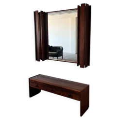 Miroir des années 1970 avec armoire, Norvège