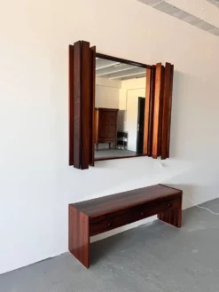 Miroir des années 1970 avec armoire, Norvège