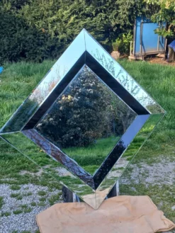 Miroir design des années 70/80 made in Belgium