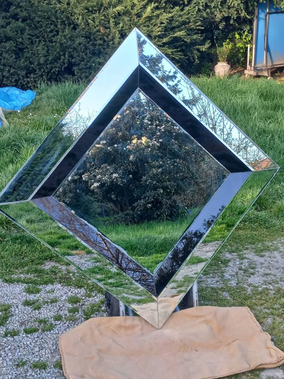 Miroir design des années 70/80 made in Belgium