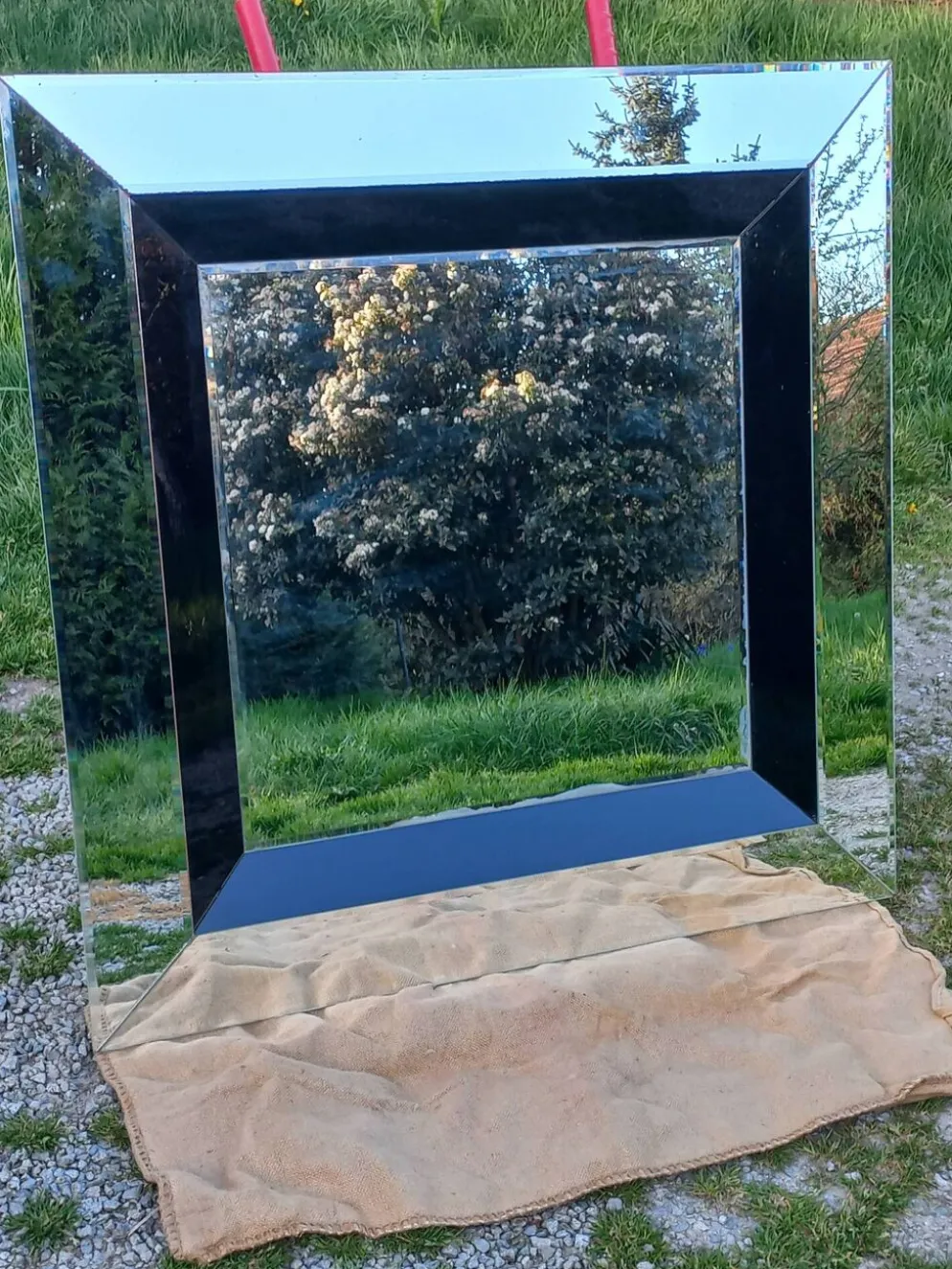 Miroir design des années 70/80 made in Belgium