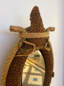 Miroir design en cordage