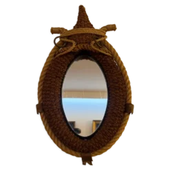 Miroir design en cordage