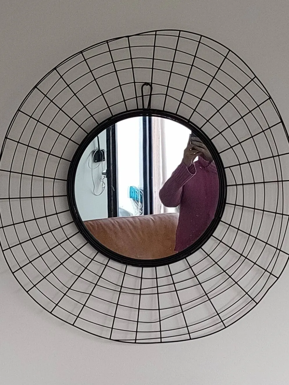 Miroir design en fer forgé - format moyen