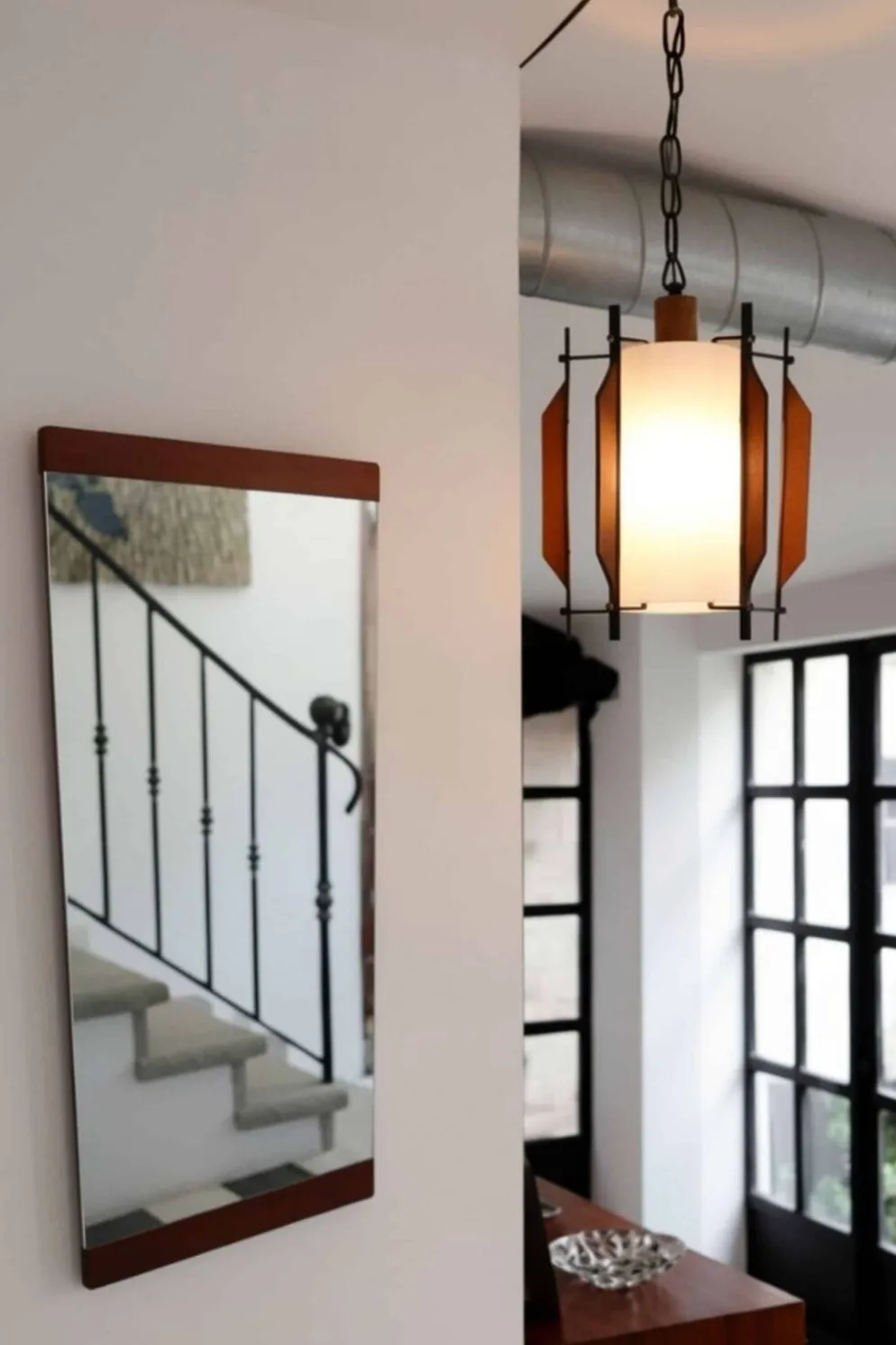 Miroir design scandinave, années 70-80