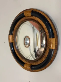 Miroir de sorcière en chêne et ébène, Angleterre vers 1920