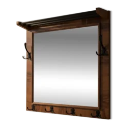 Miroir de style Art Déco avec miroir, années 1940, Pologne.