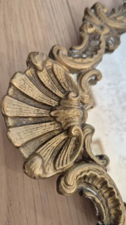 Miroir de table ancien en bronze — style Louis XV Rococo — 1900-1920