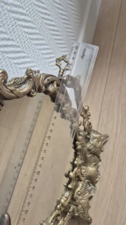 Miroir de table ancien en bronze — style Louis XV Rococo — 1900-1920