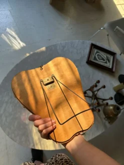 Miroir de table italien en bois doré, années 1950