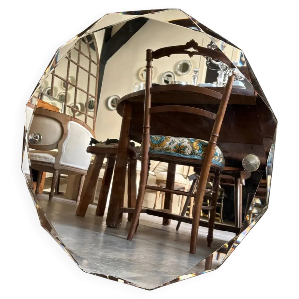 Miroir dodécagonal biseauté ⌀ 60 cm