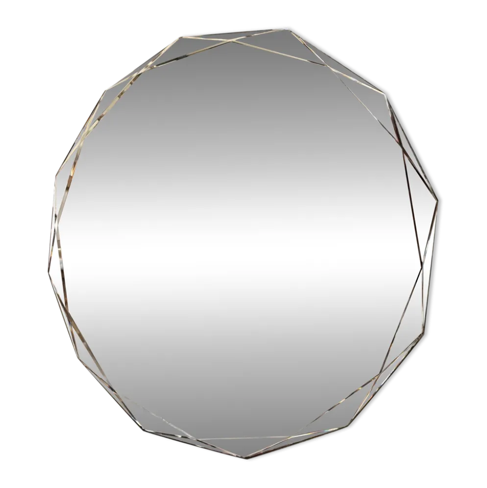Miroir dodécagonal biseauté ⌀ 60 cm