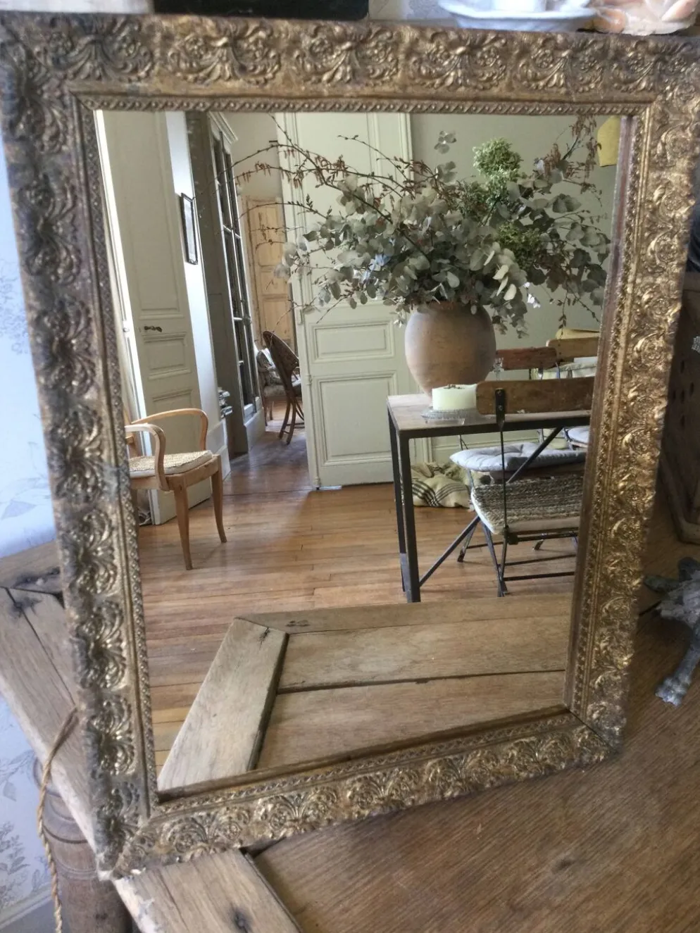 Miroir doré ancien