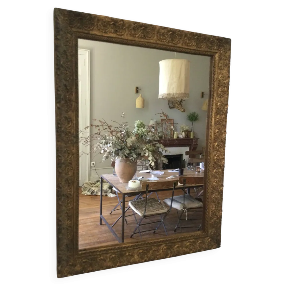 Miroir doré ancien