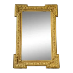 Miroir doré biseauté