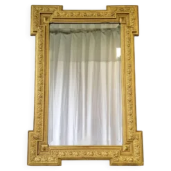 Miroir doré biseauté