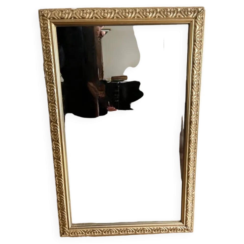 miroir doré biseauté vintage