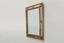 Miroir doré de style baroque par Deknudt, Belgique 20e siècle