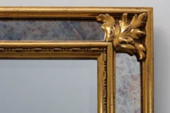 Miroir doré de style baroque par Deknudt, Belgique 20e siècle