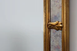 Miroir doré de style baroque par Deknudt, Belgique 20e siècle
