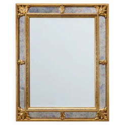 Miroir doré de style baroque par Deknudt, Belgique 20e siècle