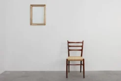 Miroir doré de style mid-century moderne par Deknudt, Belgique, années 1970