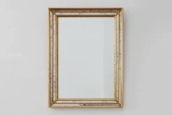 Miroir doré de style mid-century moderne par Deknudt, Belgique, années 1970