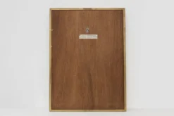 Miroir doré de style mid-century moderne par Deknudt, Belgique, années 1970