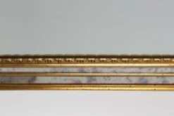 Miroir doré de style mid-century moderne par Deknudt, Belgique, années 1970
