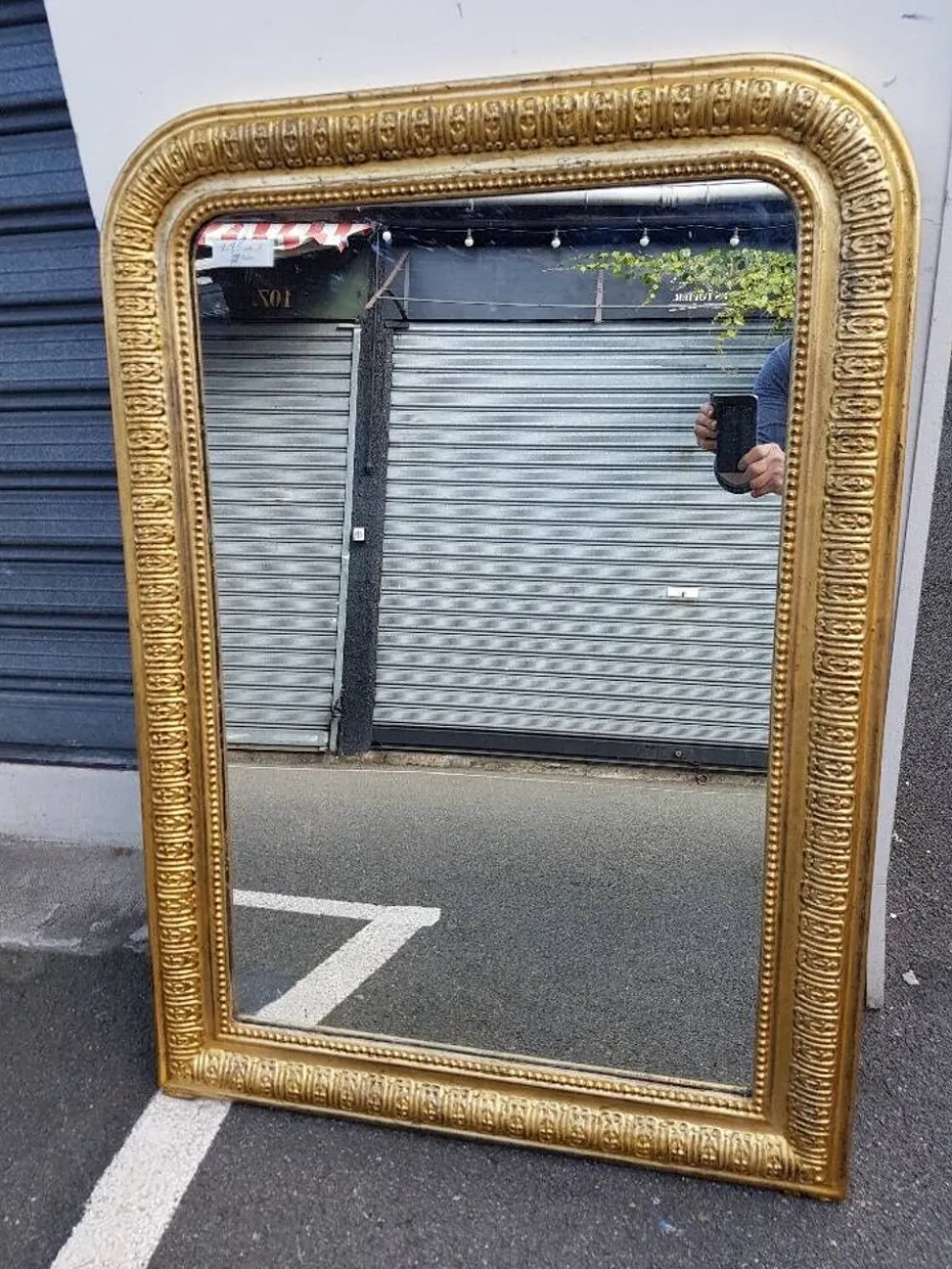 Miroir dore d'epoque louis-philippe parfait etat