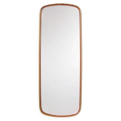 Miroir doré et rouge, années 1960