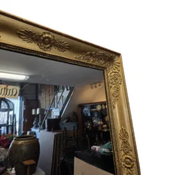 Miroir doré français ancien, début des années 1800