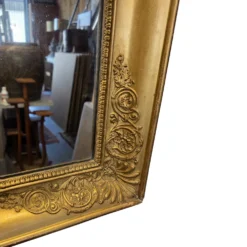 Miroir doré français ancien, début des années 1800