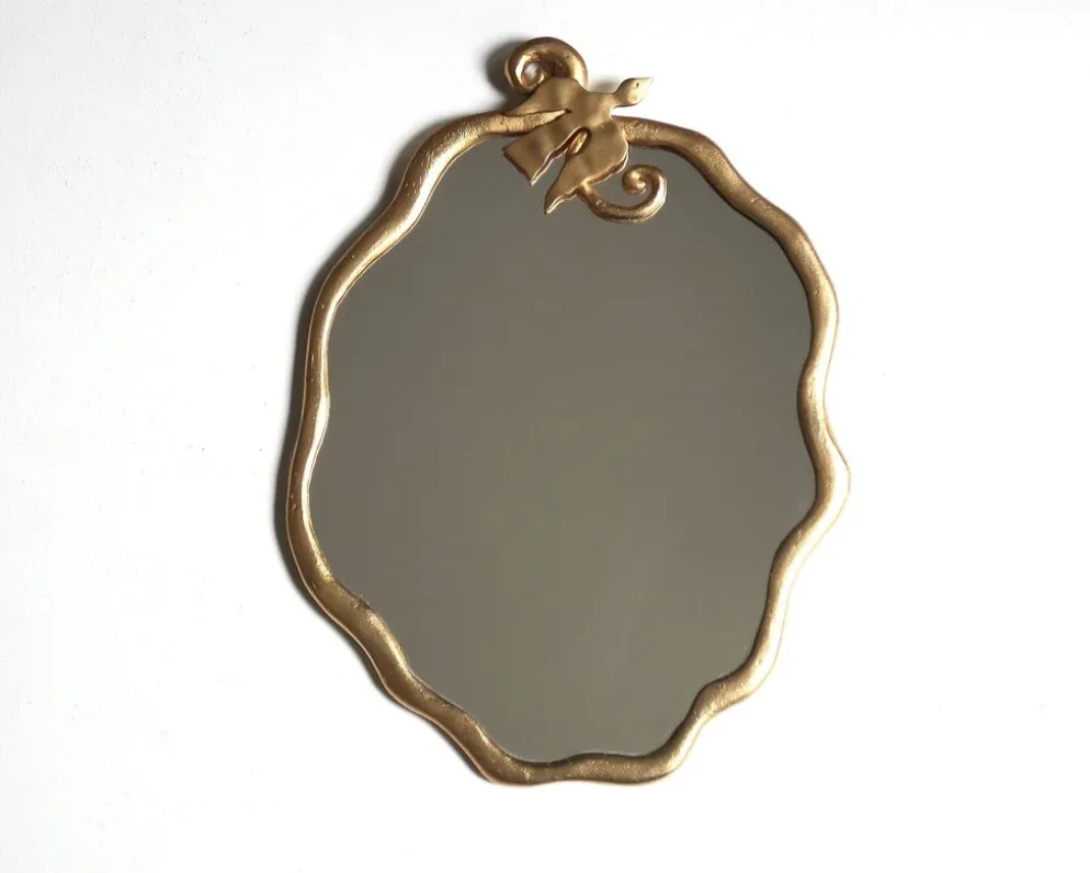 Miroir doré à l'oiseau de Edouard Rambaud, années 90