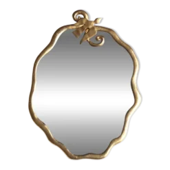 Miroir doré à l'oiseau de Edouard Rambaud, années 90