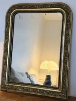 Miroir doré - Louis Philippe feuille d’or 51x65cm