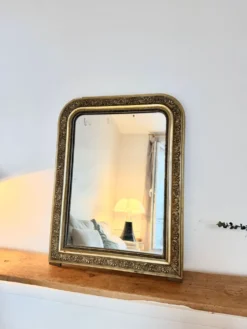 Miroir doré - Louis Philippe feuille d’or 51x65cm