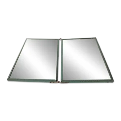 Miroir double de barbier ancien