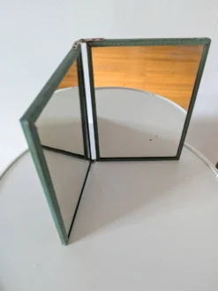Miroir double de barbier ancien