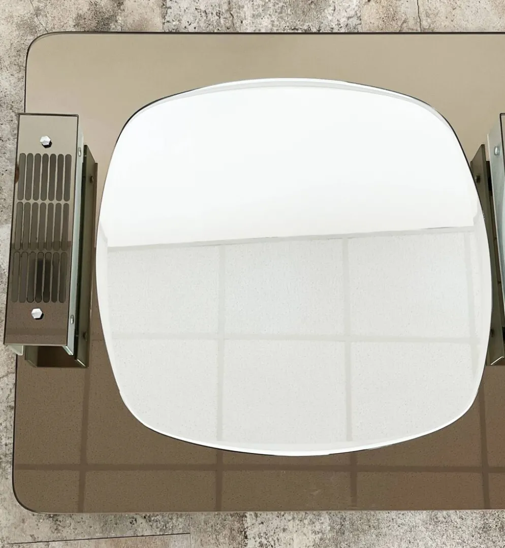 Miroir double glace vintage années 70