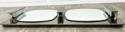 Miroir double glace vintage années 70