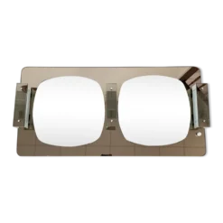 Miroir double glace vintage années 70
