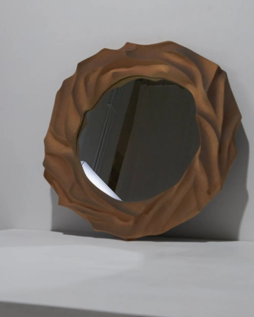 Miroir "Dunes" en grès