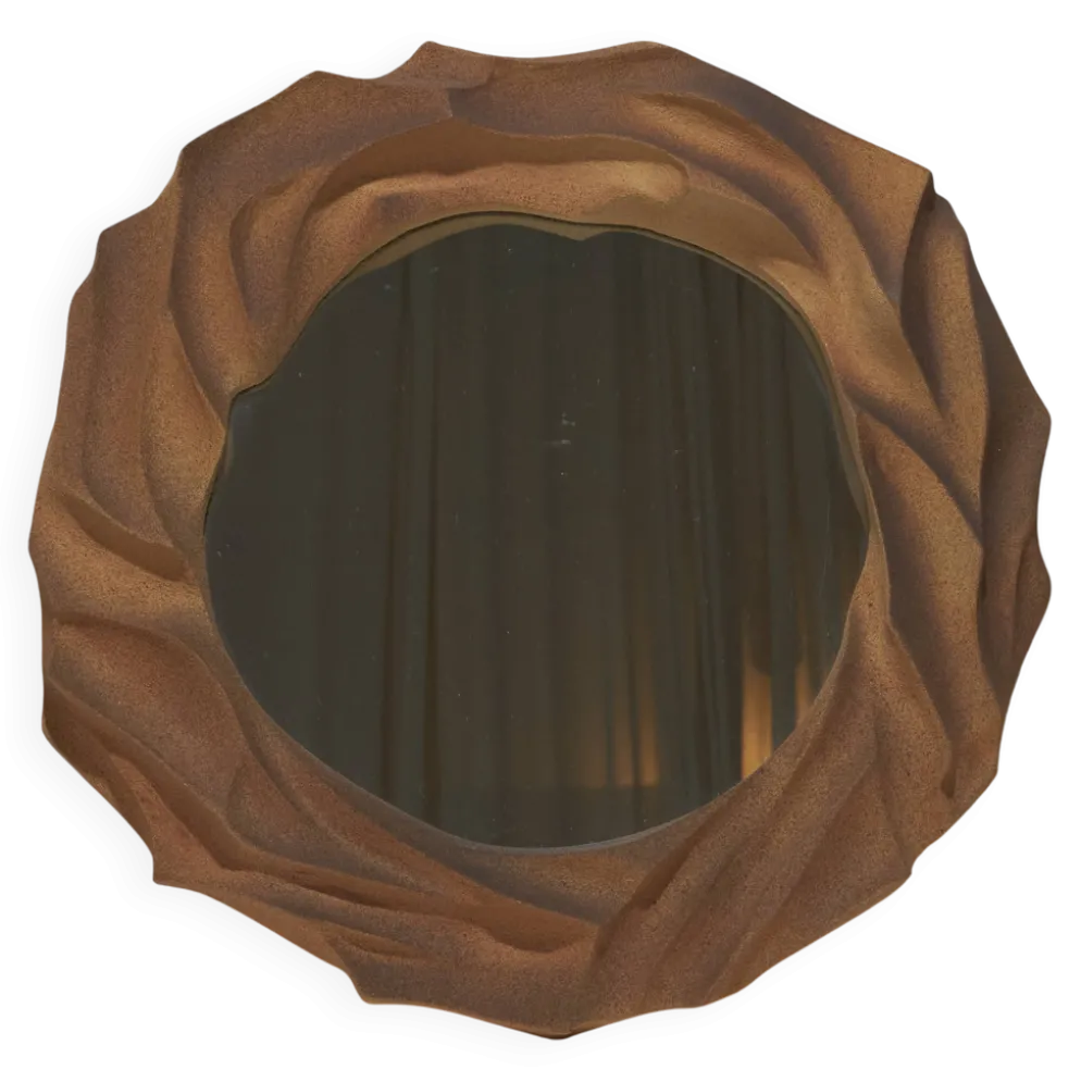 Miroir "Dunes" en grès