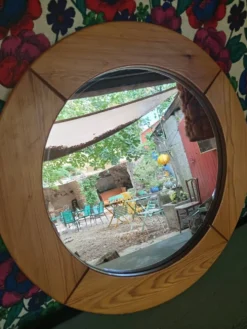 Miroir en bois