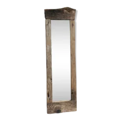 Miroir en bois de récupération 44x150