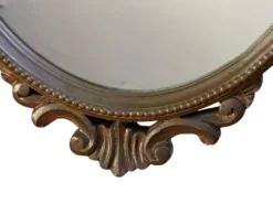 Miroir en bois doré des années 50 France