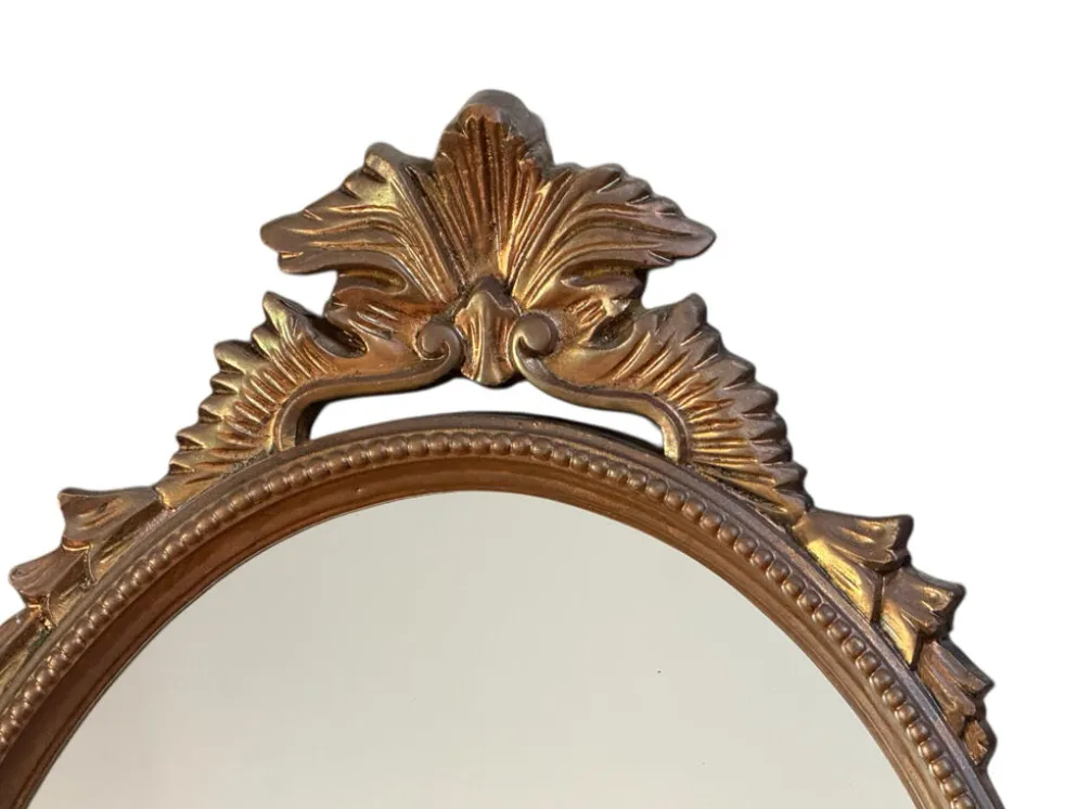 Miroir en bois doré des années 50 France
