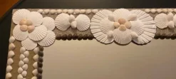 Miroir en bois et coquillages
