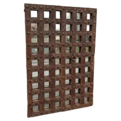 Miroir en bois original avec croisillons